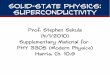 Solid-state physics: superconductivity - SMU · Solid-state physics: superconductivity Prof. Stephen Sekula (4/1/2010) Supplementary Material for PHY 3305 (Modern Physics) Harris,