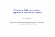 Real-time CNC interpolator algorithms for motion   Real-time