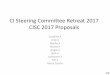 CI Steering Committee Retreat 2017 CISC 2017 … · CI Steering Committee Retreat 2017 CISC 2017 Proposals Caroline X ... •Reverse Fishbone Diagram ... – Involve the entire team