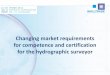 Changing market requirements for competence and ... · Changing market requirements for competence and certification ... BOSIET + OLF-supplement Universal Basic Survival • QINSy
