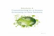 Module 4 Transitioning to a Green Economy in Key Sectors · Green Economy in Key Sectors ... for transitioning to a green economy in agriculture and tourism, ... Grenada, St. Vincent