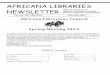 AFRICANA LIBRARIES NEWSLETTER - Indiana University Bloomingtonlibsalc/african/aln/no112.pdf · africana libraries newsletter from the office of the librarian for african studies,