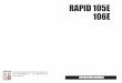 RAPID 105E 106E - ADSS · Rapid 105. The units have easily exchangable insert staplers. Radio interference suppression device is provided. DIMENSIONS EXTRA ACCESSORIES FOR RAPID 106