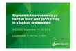 Ergonomic improvements go hand in hand with … - 20160915 - Dirk... · Ergonomic improvements go hand in hand with productivity in a logistic environment INCOSE ... Ergonomics (or