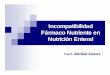 Incompatibilidad Frmaco Nutriente en Nutrici³n .CPs* sublinguales CPs bucales CPs muco adhesivos