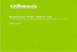 Business Plan 2017-18 - Children's Commissioner for … · 2017-06-23 · hildren’s ommissioner / Business Plan 2017-18 3 Introduction by Anne Longfield, hildren’s ommissioner