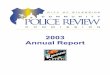 2003 Annual Report - Riverside, Californias/A… · This is the third annual report of the City of Riverside Community Police Review Commission (CPRC). ... charts and statistics from