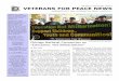 VETERANS FOR PEACE NEWS · Veterans For Peace News is published quar- ... -Bob Dylan The Harold and ... the PEACE ESSAY CONTEST, then RING BELLS OF