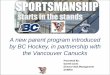 by BC Hockey, in partnership with the Vancouver Canucks · PDF fileA new parent program introduced by BC Hockey, in partnership with the Vancouver Canucks Gareth Jones Director Risk
