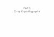 Part 1 X-ray Crystallography - University of Colorado …dosequis.colorado.edu/Courses/InsaneMembrane/Docs/Protein... · 2013-01-29 · X-ray Crystallography . What happens to electron