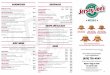 SOUPS AND SALADS - Jersey Joe's Coastside · SOUPS AND SALADS SOUP OF THE DAY ... THE BEGINNER The Original Philly Cheesesteak in a smaller size for the novice $7.00 ... JOE’S BURGER