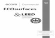 March ECOsurfaces Marchmaxcdn.ecoreintl.com/marketing/ecosurfaces/leed/LEEDv4_ECOsurfa… · products apply to the LEED v4 rating system. ... Building Design & Construction ... Homes