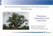 Environmental Management and Mainstreaming Biodiversity · Environmental Management and Mainstreaming Biodiversity ... Economic Dev Policy, ... unlocking the potential for mainstreaming