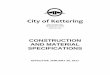 CONSTRUCTION AND MATERIAL SPECIFICATIONS · city of kettering 2017 cms rev january 2018 city of kettering construction and material specifications january 20, 2017 these specifications