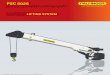 SUPERIOR LIFTING SYSTEM - Palfinger · self-centering single weld boom sec - ... OVERLOAD CAPACITY WARNING ... CONTROL SYSTEM Wireless remote control unit