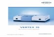 VERTEX 70 - Syntech Innovation Co.,Ltd. · The VERTEX 70 is available under the model name VERTEX 70v with a fully ... The VERTEX 70 offers an extensive line ... manual exchange of
