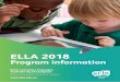 ELLA 2018 - Early Learning Languages Australia · Terms of participation. These terms of participation assure the best possible outcomes from ELLA for the children at your preschool