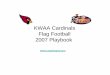 KWAA Cardinals Flag Football 2007 Playbook - …coachward.com/stuff/docs/2007_playbook3.pdf · 2007 Playbook . Cardinals Defense ... Cardinals Offense 1 5 3 2 4 Coach The Huddle 