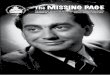 The MISSING PAGE - Tony Hancock Missing... · Having the actress from Hancock’s most famous TV role plus both the Original ... The MISSING PAGE Volume 5 Number 6 ... with back then