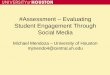 #Assessment – Evaluating Student Engagement Through Social ... · #Assessment – Evaluating Student Engagement Through Social Media ... Provus Discrepancy . Evaluation Model (DEM)