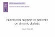 ESPEN Congress Nice 2010 · ESPEN Congress Nice 2010 Nutrition in chronic kidney disease. Nutritional support in patients on chronic dialysis. ... nPCR, creatinine. Nutritional effect