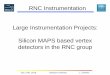 RNC Instrumentation Large Instrumentation Projects ... · (includes support structure and ... We look forward to delivering the detector hardware and following through ... • RNC