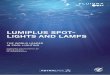 LUMIPLUS SPOT LIGHTS AND LAMPS · LIGHTS AND LAMPS THE WORLD LEADER IN POOL LIGHTING Underwater and decorative LED ... spotlights and white lamps. *Resistant to salt water. 07 …