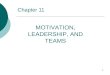 TEAMWORK, MOTIVATION, AND inanc/seminar/lecturenotes_ppt/  PPT file  Web viewChapter 11 MOTIVATION,