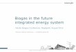 Rasmus Munch Sørensen rms@energinet - Sorpa · Biogas in the future integrated energy system Biogas in the future integrated energy system 1 Nordic Biogas Conference, Reykjavik,