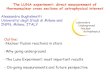 The LUNA experiment: direct measurement of thermonuclear ... · PDF fileThe LUNA experiment: direct measurement of thermonuclear cross sections of astrophysical interest Alessandra