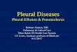 Pleural Effusion & Pneumothorax - Department of … Conference1/2017... · Large pleural effusion collecting laterally along the right ... fluid tracking in the major fissure 