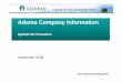 Adama Company Information - TASEmayafiles.tase.co.il/RPdf/385001-386000/P385898-00.pdf · Management Shareholders Portfolio Track record ... Increasing market efficiency and ability