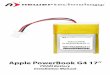 PRAM Battery Installation Manual - NewerTech · PRAM Battery Installation Manual. ... edge of the battery bay are very short, ... Starting at the back of the top cover, 