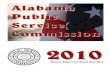 Alabama Public Service Commission Report/PSC_2010_Annual_Rpt.pdf · Alabama Public Service Commission is to keep electric- ... Anthony Jackson, Account Clerk Motor Carrier Records