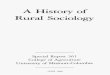A History of Rural Sociology - University of Missouri … · A History of Rural Sociology ... Rural Sociology at the University of Missouri scarred because there ... and inrernariona