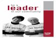 leader - United Way of Southwest Virginiaunitedwayswva.org/wp-content/.../07/2015-leadership-booklet_final.pdf · you become a Leader. Leadership donations are the fastest growing
