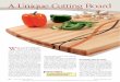 A Unique Cutting Board - finewoodworking.com · 72 FINE WOODWORKING. Soft edges. After band-sawing and smoothing the cutting board’s curved perime-ter, Lewis gives the edges a shallow