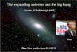 The Big Bang - Antimatter · Overview The runaway galaxies Slipher’s redshifts and Hubble’s law The expanding universe Einstein vs Friedmann and Lemaitre The big bang model