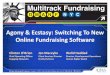 Agony & Ecstasy: Switching To New Online …chi.nonprofitfederation.org/.../sites/2/2013/08/Agony-and-Ecstasy.pdf · Agony & Ecstasy: Switching To New Online Fundraising Software