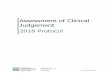 Assessment of Clinical Judgement - ndeb-bned.ca · Reference Materials & Resources section of the NDEB website. The NDEB also references journal articles, clinical guidelines, 