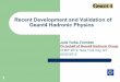 Recent Development and Validation of Geant4 Hadronic Physicscd-docdb.fnal.gov/0047/004741/001/JYarba_G4HAD_CHEP2012.pdf · Recent Development and Validation of Geant4 Hadronic Physics