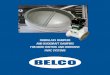 FIBERGLASS DAMPERS AND BACKDRAFT DAMPERS FOR ODOR CONTROL ... · Belco Fiberglass Dampers are manufactured to meet the needs of the odor control and corrosive ... Model 201 Used to