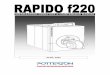 Rapido F220 installation guide - … · Boiler Erection 9 ... The sizes indicated are free grille areas and are based on a single boiler installation. ... The boiler package is delivered