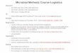 Microbial Methods Course Logistics - The …ecosystems.mbl.edu/SES/MicrobialMethods/Introduction2016.pdf · • Class meets Tuesdays and Thursdays, ... Requirements • Courses in