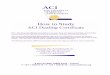 How to Study - ACI the Financial Markets Association · How to Study ACI Dealing Certificate . ... success as the region’s ... include courses teaching the new ACI Diploma. Being