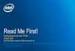 Getting Started with Intel FPGA August 2018 Get the … · Microsoft* Visual Studio or GCC compiler support ... Intel® Xeon® with FPGA Virtualization Framework ... –Device programming