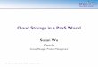 Cloud Storage in a PaaS World - SNIA · Java Platform . Data(base) ... CernerWorks is a remote hosting division of Cerner, providing ... Cloud Storage in a PaaS World