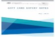 ris.pmc.gov.au  · Web viewExpiry dates are used on gift cards by companies to limit the ongoing liabilities from gift cards into the future. An expiry date is one of the commonly