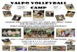 Valpo Volleyball Camp - …valparaisohigh.ss10.sharpschool.com/UserFiles/Servers/Server_400446... · 12:00-1:45 5, 6, 7, 8 (just completed) Visit for sign ups Valpo Volleyball Camp