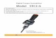 Digital Torque Screwdriver - Tohnichi · Digital Torque Screwdriver Model STC2-G STC200CN2-G ※Bits are sold separately. ※Commercially available hexagonal bits with a 6.35 mm width